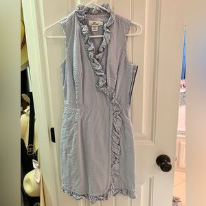 Vineyard Vines Seersucker Ruffle Dress Size 2